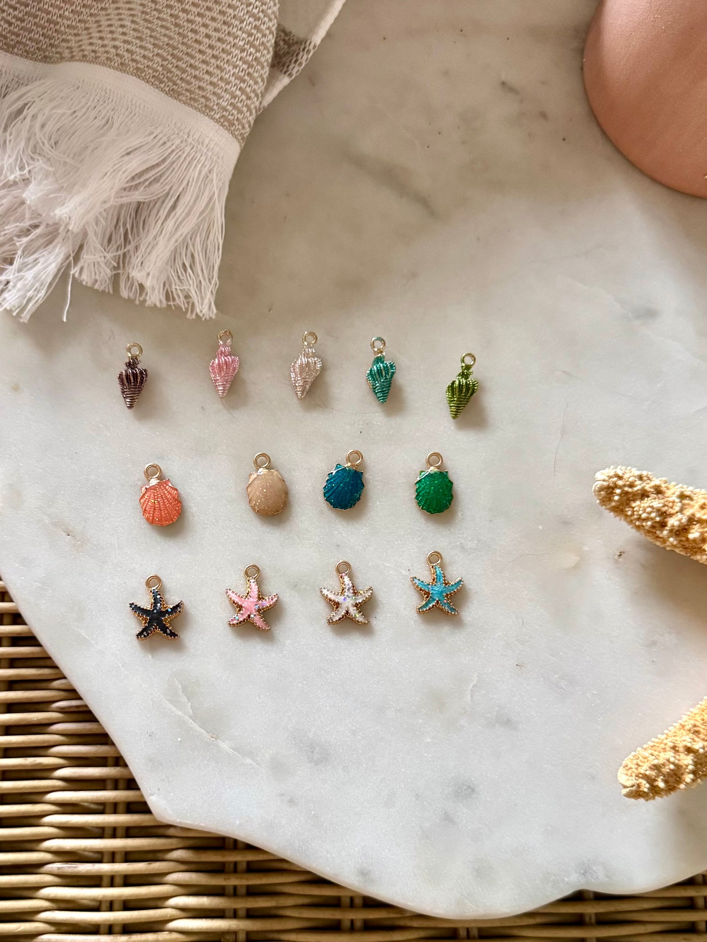 Shell charms