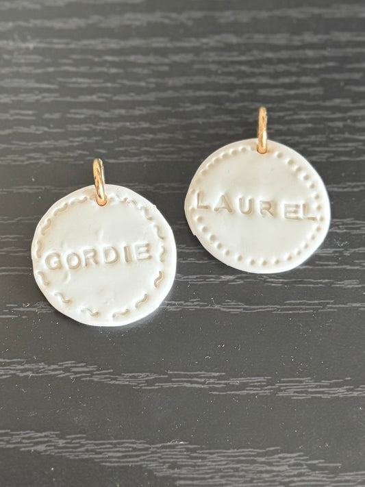 Stamped Embroidered Dot Edge